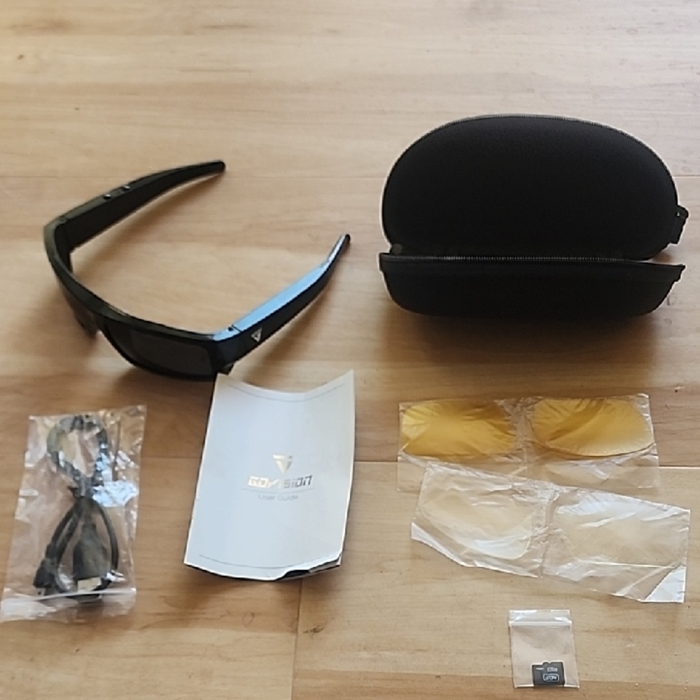GoVision SOL 1080p HD camera glasses.